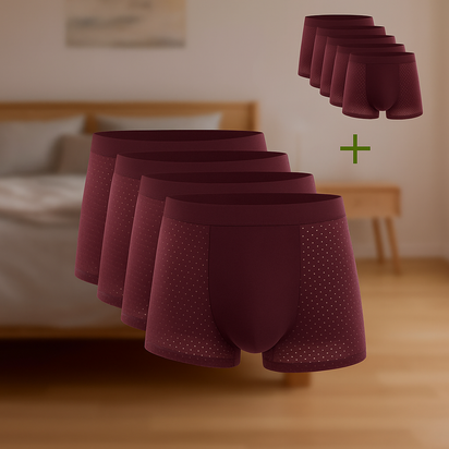 Luxueuze Ademenen Boxers voor Mannen Grijs™5 stuks + 5 GRATIS